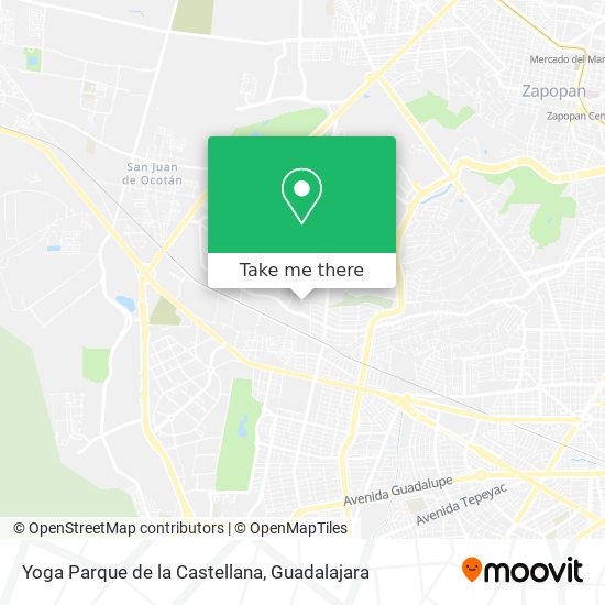 Yoga Parque de la Castellana map