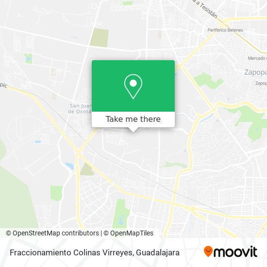 Mapa de Fraccionamiento Colinas Virreyes