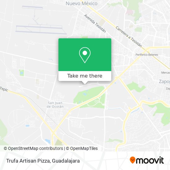Trufa Artisan Pizza map
