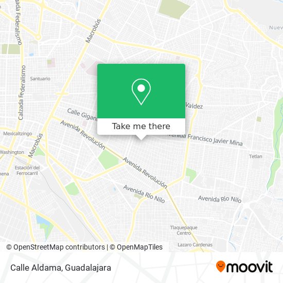 Mapa de Calle Aldama