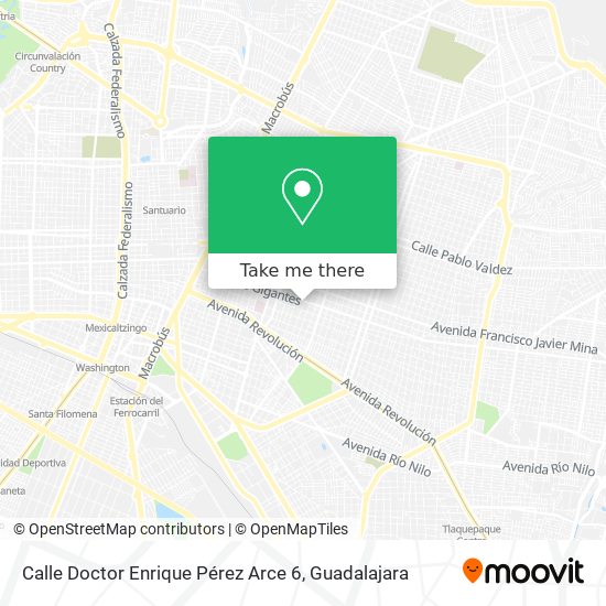 Mapa de Calle Doctor Enrique Pérez Arce 6