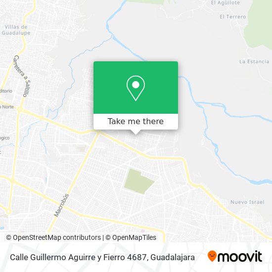 Mapa de Calle Guillermo Aguirre y Fierro 4687