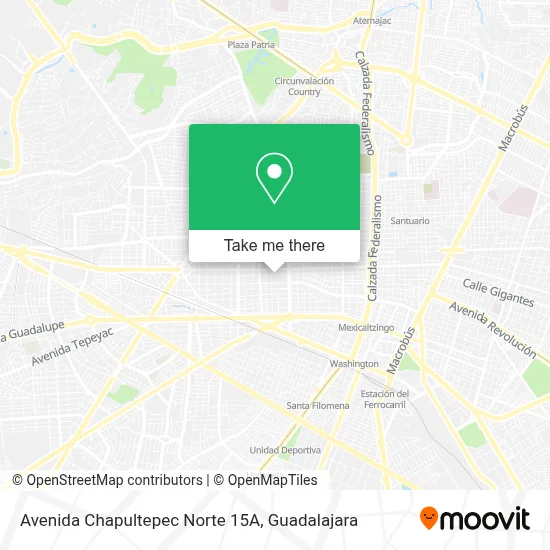 Avenida Chapultepec Norte 15A map