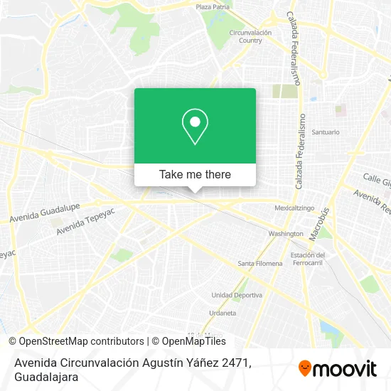 Mapa de Avenida Circunvalación Agustín Yáñez 2471