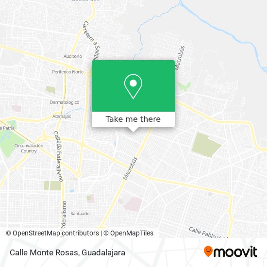 Mapa de Calle Monte Rosas