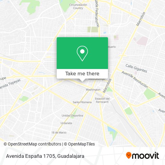 Avenida España 1705 map