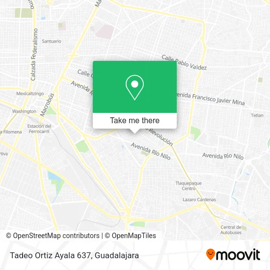 Tadeo Ortiz Ayala 637 map
