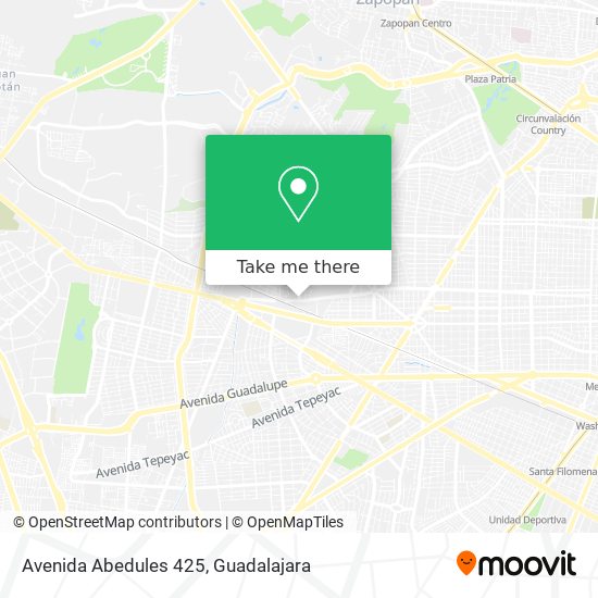 Mapa de Avenida Abedules 425