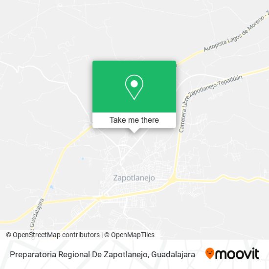 Mapa de Preparatoria Regional De Zapotlanejo