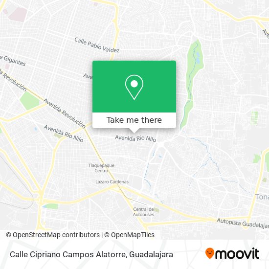 Calle Cipriano Campos Alatorre map