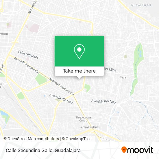 Mapa de Calle Secundina Gallo