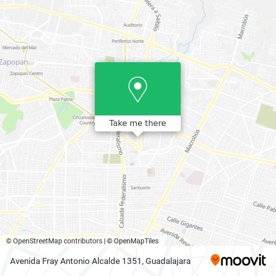 Avenida Fray Antonio Alcalde 1351 map