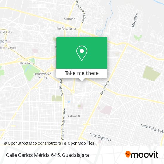 Calle Carlos Mérida 645 map
