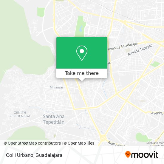 Mapa de Colli Urbano