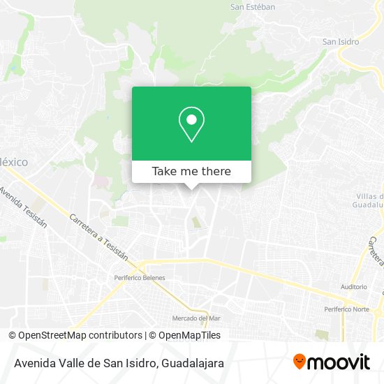 Avenida Valle de San Isidro map