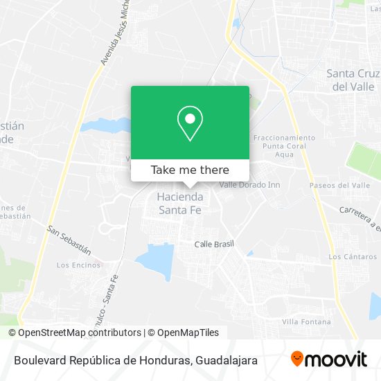 Boulevard República de Honduras map