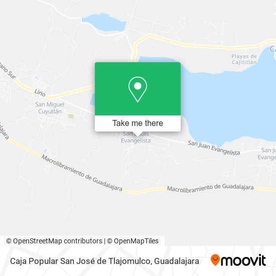 Caja Popular San José de Tlajomulco map