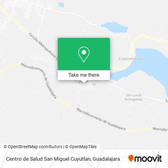 Mapa de Centro de Salud San Miguel Cuyutlan