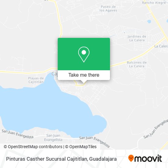 Pinturas Casther Sucursal Cajititlan map