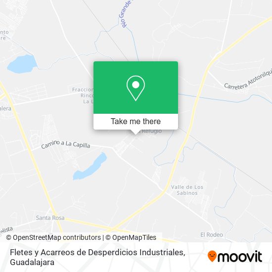 Mapa de Fletes y Acarreos de Desperdicios Industriales