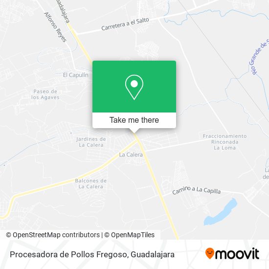 Mapa de Procesadora de Pollos Fregoso