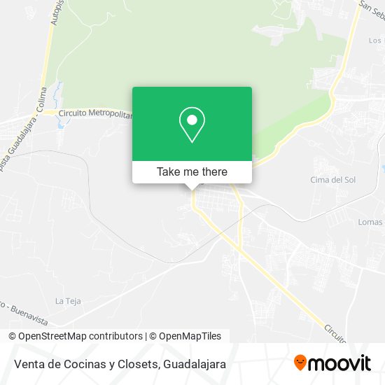 Venta de Cocinas y Closets map