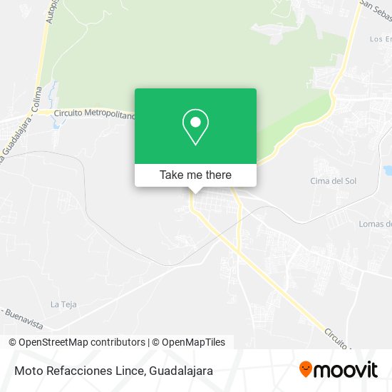 Mapa de Moto Refacciones Lince