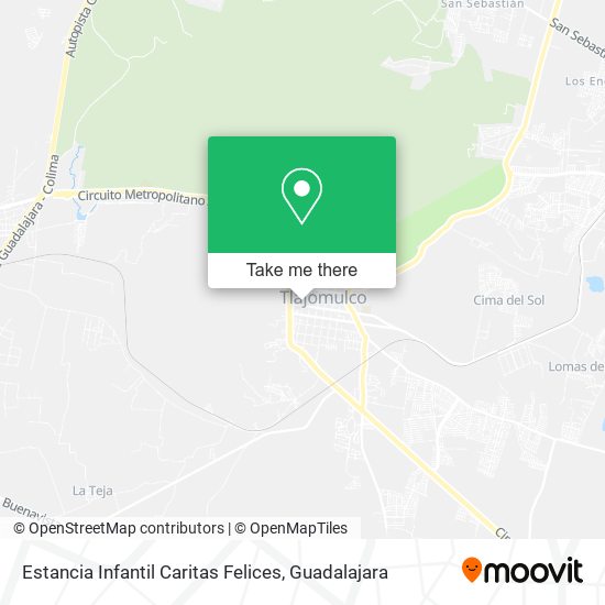 Mapa de Estancia Infantil Caritas Felices