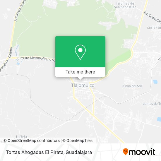 Mapa de Tortas Ahogadas El Pirata