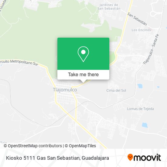 Mapa de Kiosko 5111 Gas San Sebastian