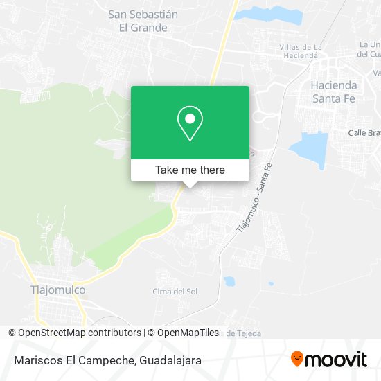 Mariscos El Campeche map