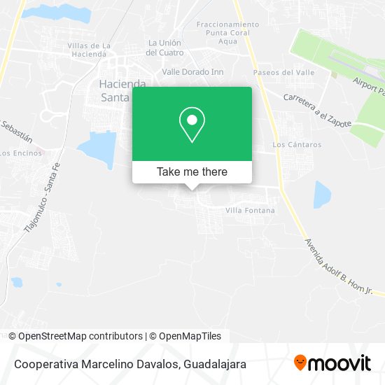 Cooperativa Marcelino Davalos map