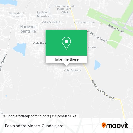 Mapa de Recicladora Monse