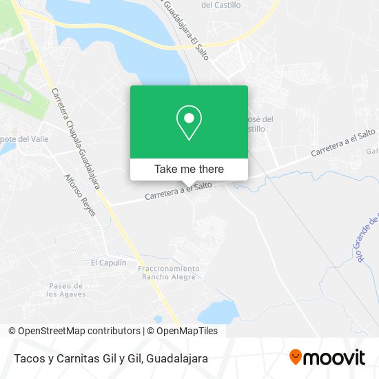 Mapa de Tacos y Carnitas Gil y Gil