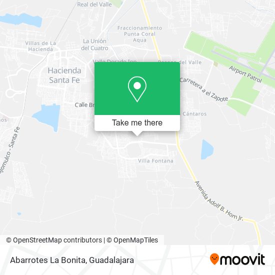 Abarrotes La Bonita map