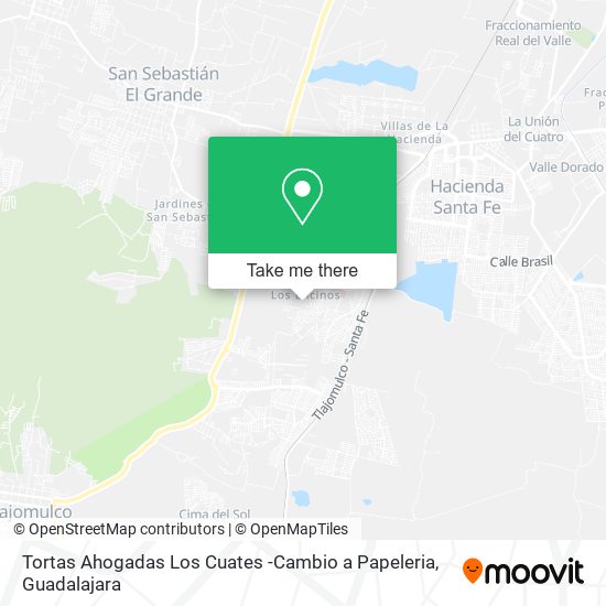 Tortas Ahogadas Los Cuates -Cambio a Papeleria map