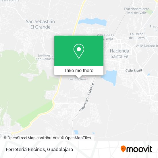 Mapa de Ferreteria Encinos