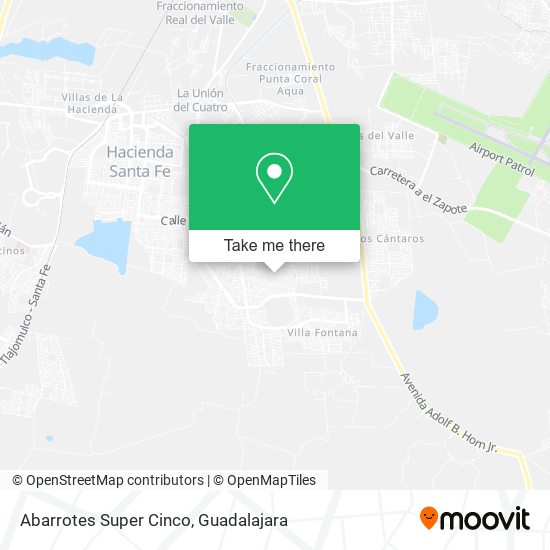 Abarrotes Super Cinco map