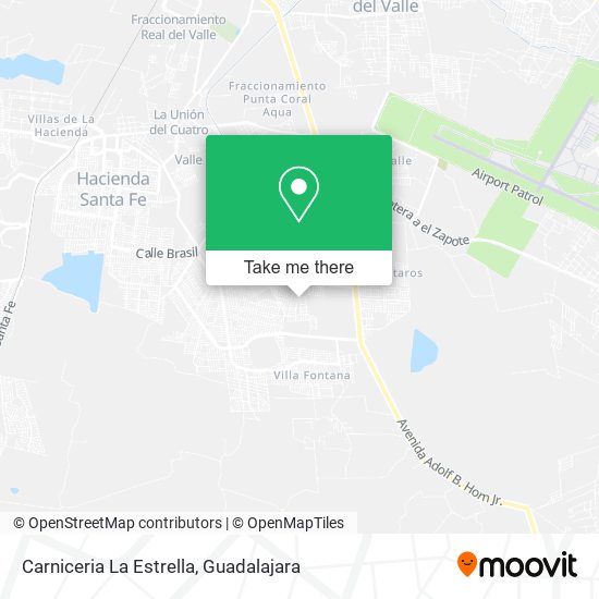 Mapa de Carniceria La Estrella