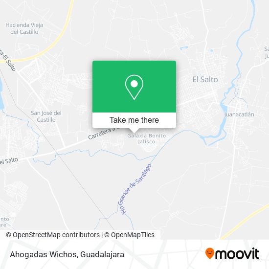 Ahogadas Wichos map