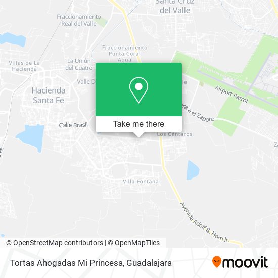 Mapa de Tortas Ahogadas Mi Princesa