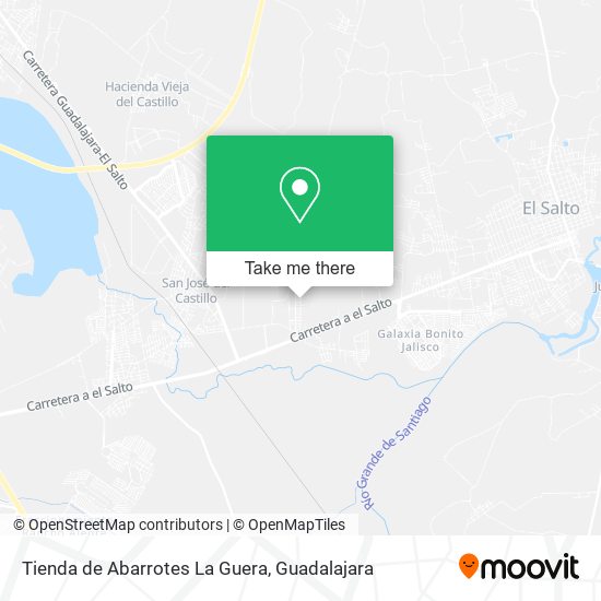 Mapa de Tienda de Abarrotes La Guera