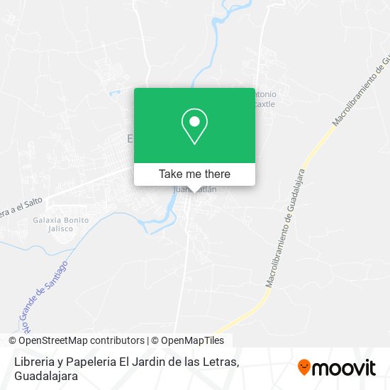 Mapa de Libreria y Papeleria El Jardin de las Letras