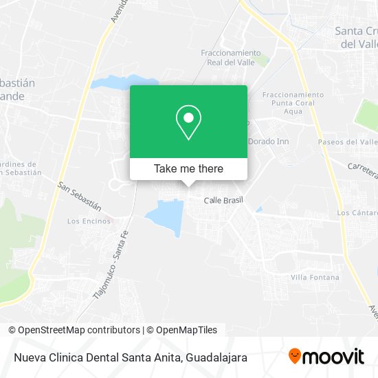 Nueva Clinica Dental Santa Anita map