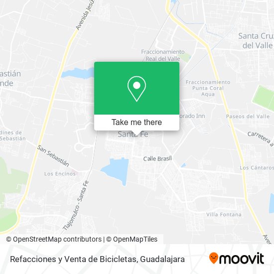 Refacciones y Venta de Bicicletas map