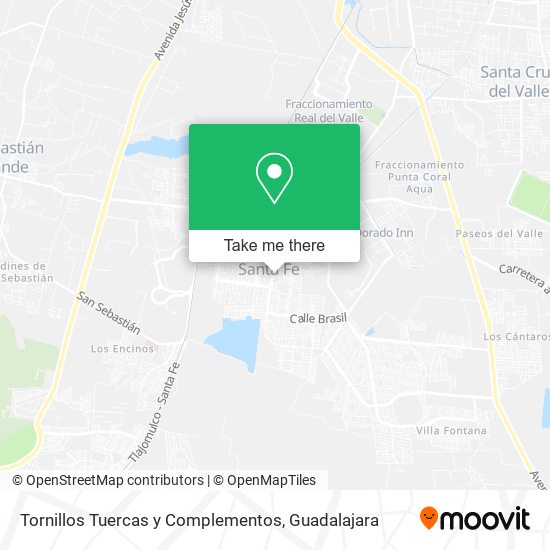 Tornillos Tuercas y Complementos map