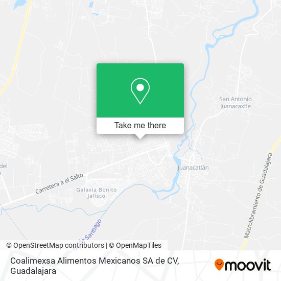 Mapa de Coalimexsa Alimentos Mexicanos SA de CV