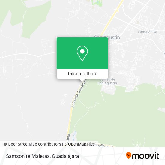 Mapa de Samsonite Maletas