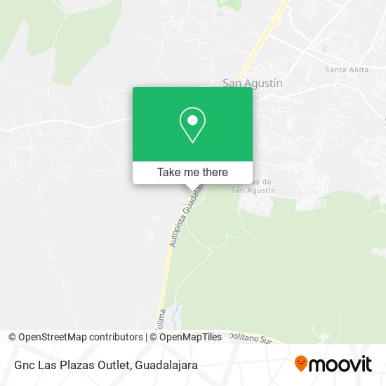 Gnc Las Plazas Outlet map