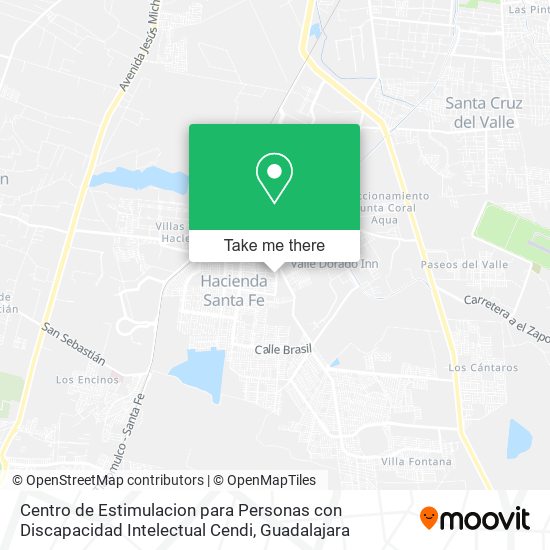 Centro de Estimulacion para Personas con Discapacidad Intelectual Cendi map